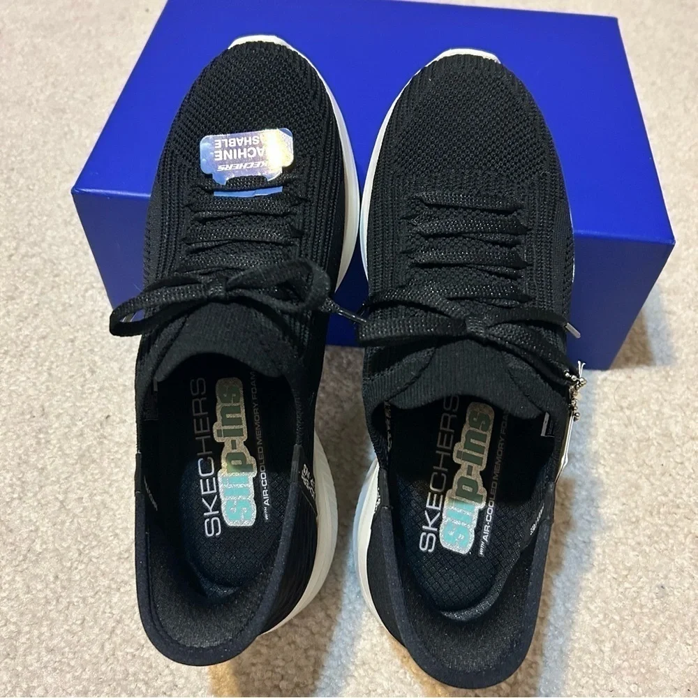 Skechers Hands Free Slip-Ins Ultra Flex 3.0 Brilliant Path Sneaker in Black Sz 6